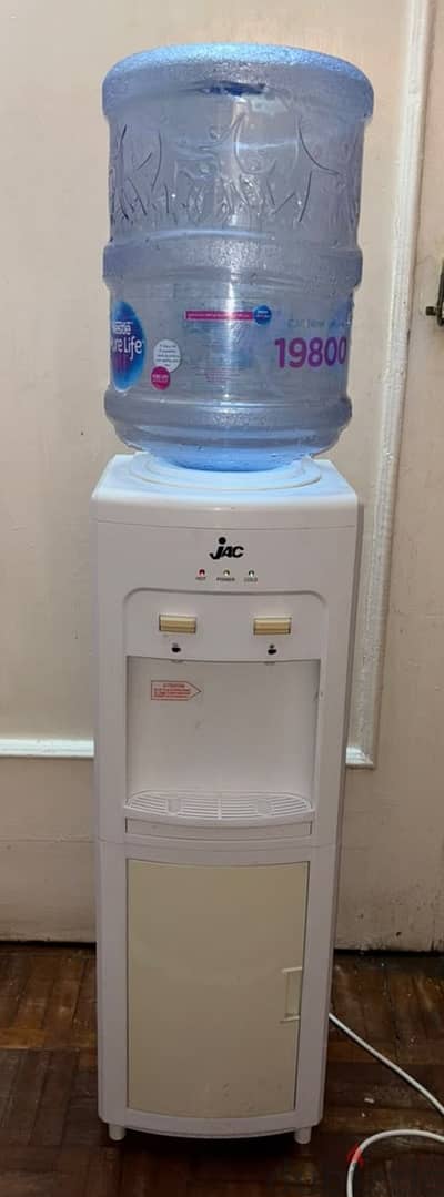 ديسبنسر مبرد مياه جلك 2 حنفية بارد و ساخن مزود بثلاجة - JAC dispenser