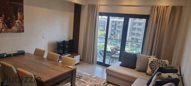 Modern furnished apartment with distinctive finishes for rent in Privado in Madinaty