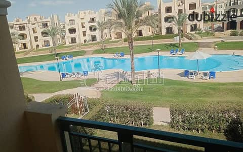 شالية للبيع مفروش ، فيو حمام السباحة لاسيرينا بالم بيتش | العين السخنه