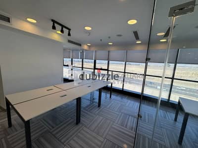Office headquarters for rent 300m air-conditioned in Rayhana Plaza Al-Mershedi-Zahraa Al-Maadi