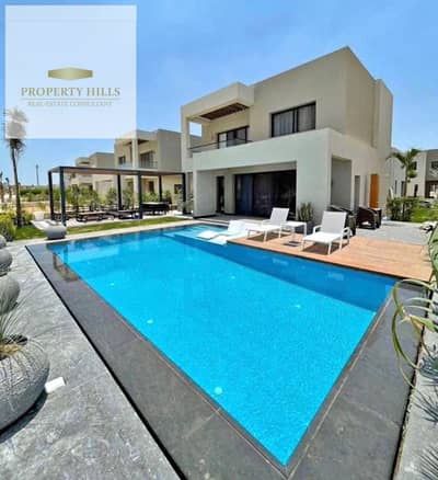 Fully finished villa for sale in azha finishing with air conditioners and 1st row view and  ready for viewing with best price and best discount first row lagoon | 160m²  Details:  Unit Type: Standalone  Size: 165m²  Direct lagoon view  Modern design with
