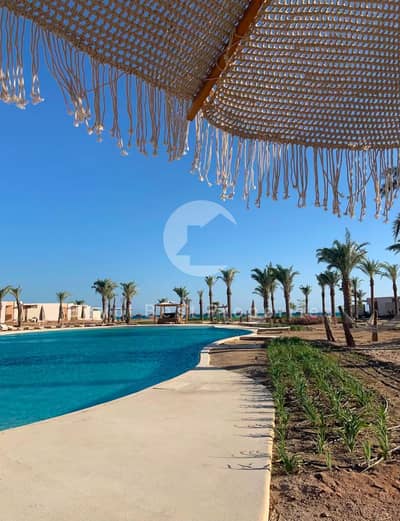 شاليه للبيع في سوما باي متشطب بالكامل صف اول بخصم 20% علي 8 سنين