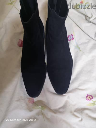 saint laurent wyatt men suede boots Chelsea size 43