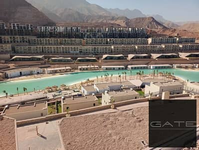 أقل سعر كاش لشاليه 3 غرف للبيع في المونت جلالة – فيو مباشر على اللاجون