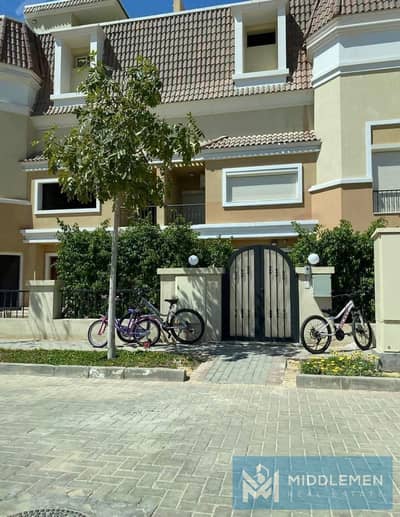 تاون هاوس 206م بحديقة 205م 4غرف نوم موقع مميز في سراى المستقبل سيتي - Sarai – New Cairo