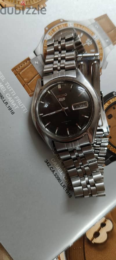 vintage Seiko 5 automatic سيكو اتوماتيك ١٧ حجر