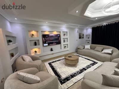 For rent furnished on Mustafa Al-Nahas main street