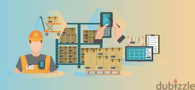 محاسب مخازن وعملاء ومشتريات وموردين