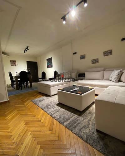 Furnished apartment for rent in Nasr City 150 meters next to the Air Defense House, Al-Saa Square