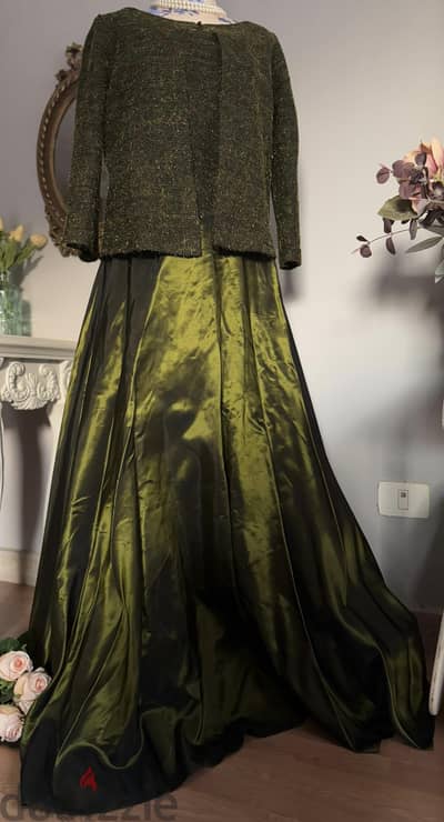 فستان سوارية مستورد | olive dress organza
