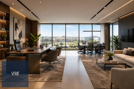  مكتب إداري 170م أمام AUC مباشرة بمقدم 20% وتقسيط 3.5 سنة | V-Terrace New Cairo