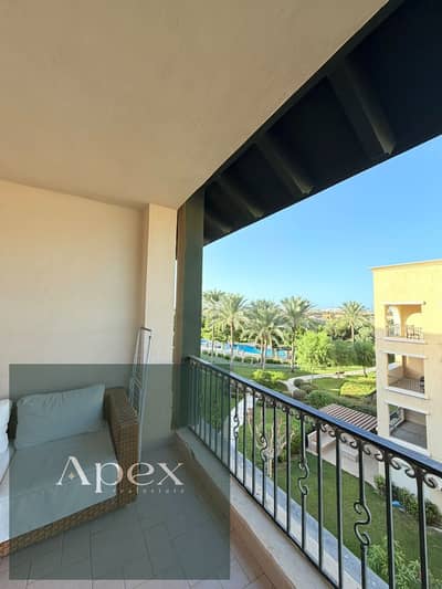 Resale Chalet in Marassi Emaar North Coast, Catania Phase, near the Marina. The chalet boasts a lagoon and landscape view and a prime location