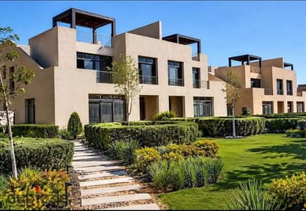 3-Bedroom Townhouse Villa with a 107 sqm Garden in O West, October, Minutes from Mall of Egypt