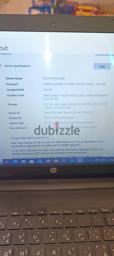 لاب توب hp ممتاز