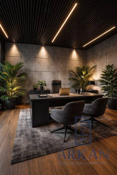Office 34m for sale in front of the Italian neighborhood compound directly with a monthly installment of 19 thousand in the heart of October Gardens Aa MOSCOW Mall | New Launch