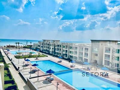 The last chalet available for sale in the Aroma resort Ain Sokhna fully finished and with air conditioning excellent layout with two bedrooms sea view