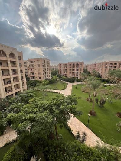Apartment for rent in Al Rehab, 258 sqm, with a garden view; prime location near Services.