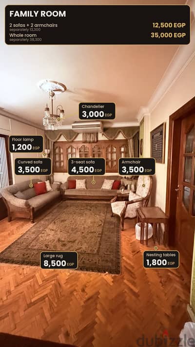 Selling used furniture with premium prices - negotiable
