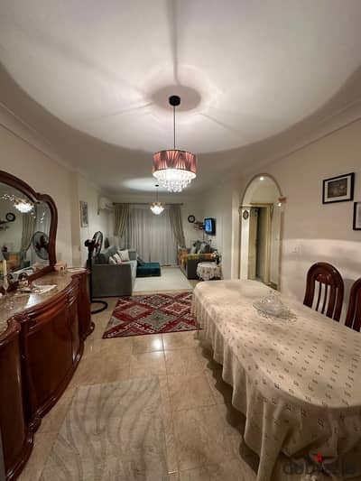 90 sqm furnished apartment for rent in Al Rehab, in a prime location near Services.
