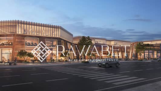 Shop for sale ground Floor, with only 5% down payment, directly facing Waslet Dahshur Road, Sheikh Zayed