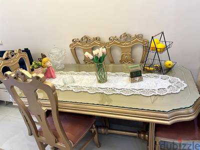 ترابيزة سفرة 6 كراسى تنجيد