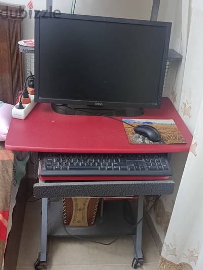 كيسة كمبيوتر hp وشاشة dell