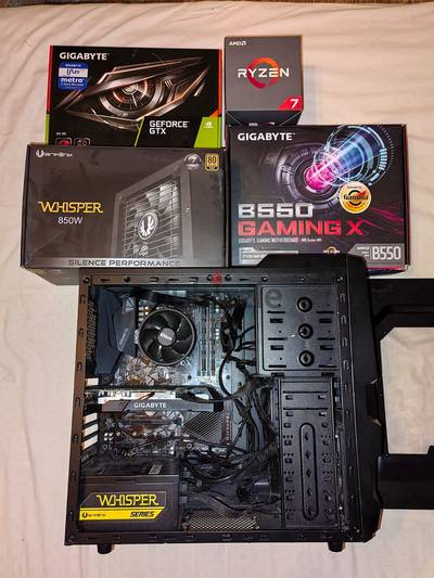 Gaming PC (No Storage): Ryzen 7 1700, GTX 1660 Ti, 16GB DDR4, 850W PSU