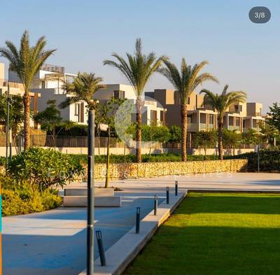 Smart home 3-bedroom townhouse with nanny's room, luxury-finished, overlooking spacious greenery, with 0% down and 10-year installments