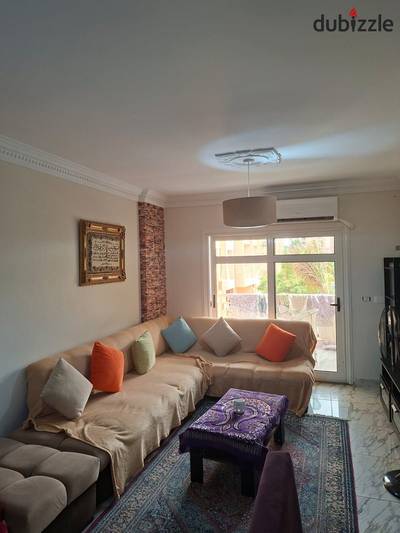 For rent furnished apartment furnished area 96m first floor air-conditioned modern furnishings
