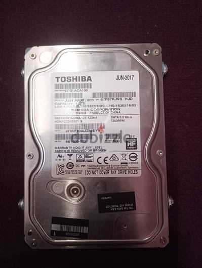 1 Tera Toshiba hard disk