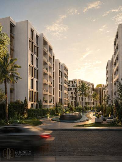 Apartment for sale in El Mokattam, Al-Hadaba Al-Olya, The Novelist Compound, Directly on Abdelmegeed mahmoud axis with 9 years installment plan