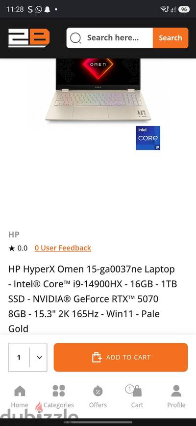 hp hyperx omen 15