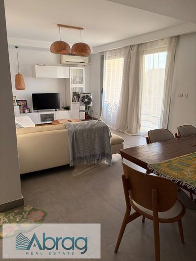 Apartment for rent, 130 sqm, 2 bedrooms, modern furnished and air-conditioned, located in Palm Parks compound (Palm Hills), 6th of October City.