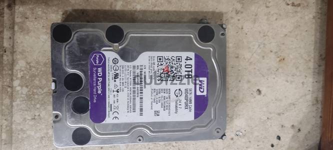 هارد WD Purple 4TB + Seagate 1TB للبيع بالحالة – محتاجين فحص/صيانة