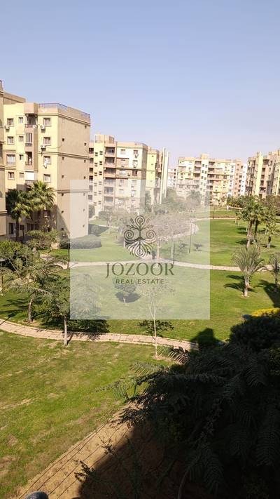 143 m apartment with a wide garden view for sale in Madinaty B6 directly in front of the services, fully finished with special finishing, super lux