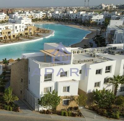 Chalet Direct on Crystal Lagoon at Swan Lake Gouna with Private Roof