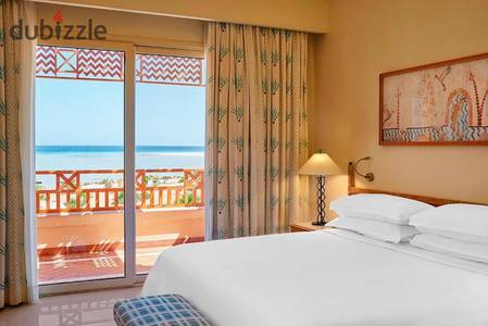 fully finished chalet for sale first row sea in Soma Bay Red Sea, Hurghada near El Gouna and minutes from  airport