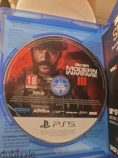 Modern Warfare 3 ps5 disc