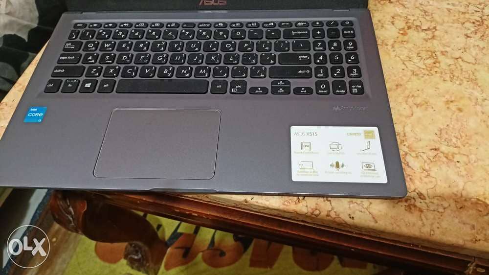 لاب توب اسوس CorI3 هارد 256SSD شاشة 15.16بوصة تقريبا زي الجديد جيل 11 5