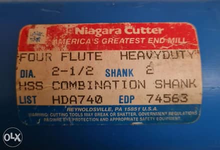 NIAGRA end mill 2-1/5" 2.5"