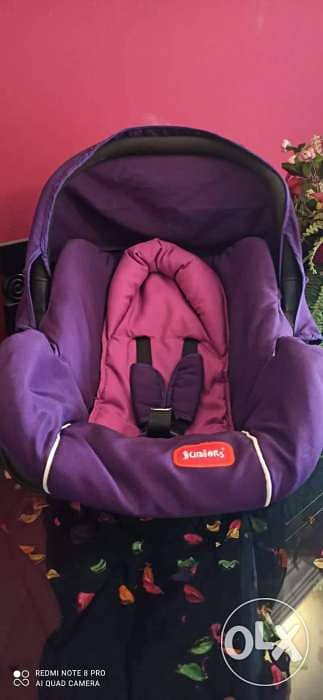 Juniors purple car seat
