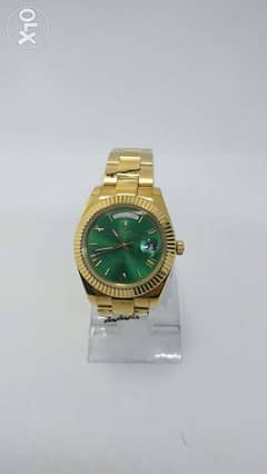 Rolex Day-Date full Gold With Green First Copy 41mm 0