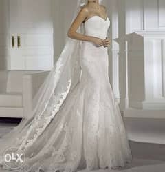 Original Pronovias Wedding dress and veil for sale 0