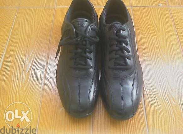 SCHOLL shoes black Leather 44-45 3