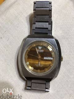 Nivada tiger eye old watch 1970's