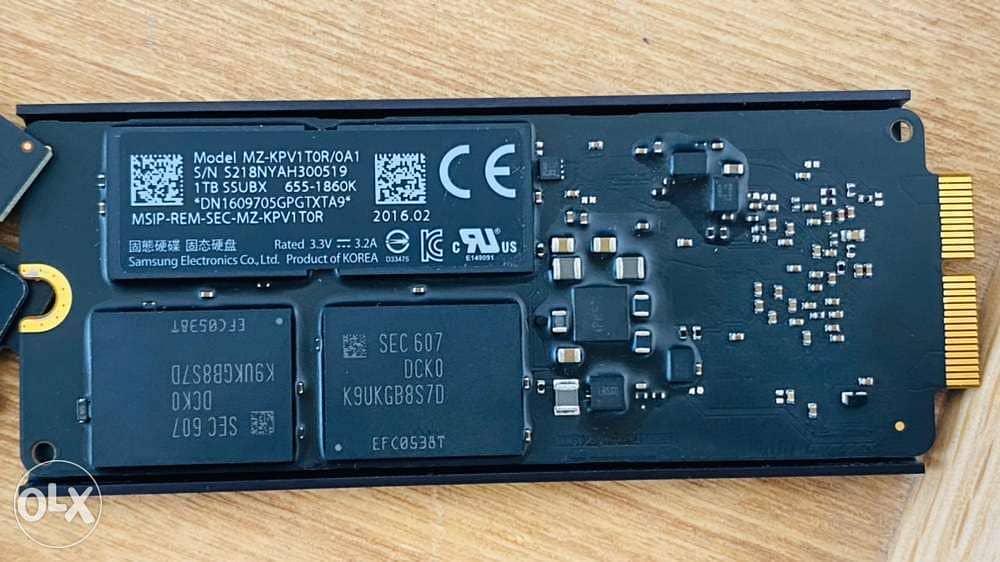 Original Apple Mac Samsung 128G 256G 512 G 1TB Flash SSD Solid State 1