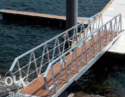 Metal Marine gangway كباري معدنية بحرية مجلفنة