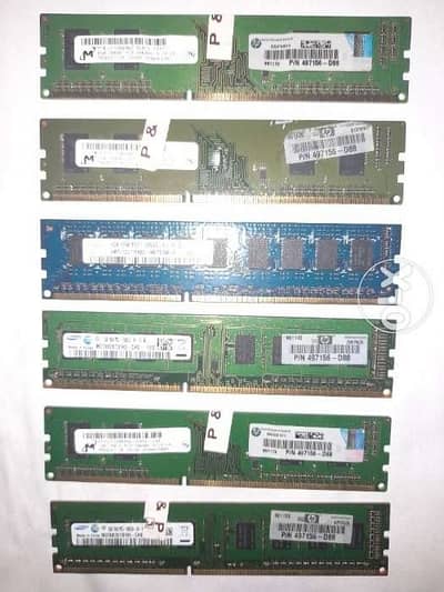 رام 1 جيجا DDR3 باص 10600 استعمال خارج صناعة كوري