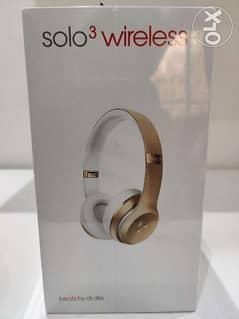 Original Beats Solo3 Wireless Headphones - Gold (NEW) 0