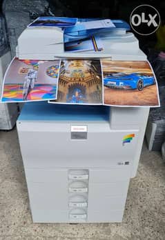 ماكينه تصوير ريكو ليزر ابيض واسود وألوان 20 ورقه في الدقيقة A4&A3 0
